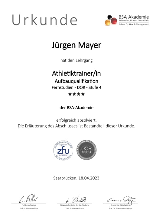Athletiktrainer Breitensport