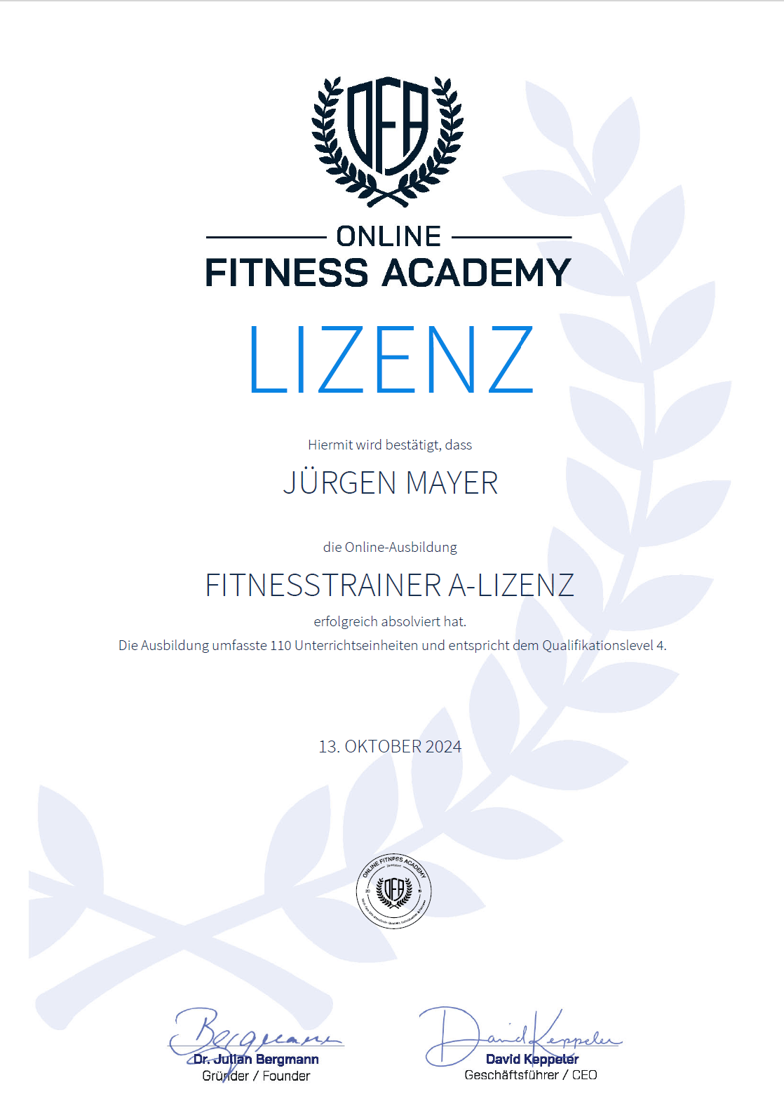 Athletiktrainer Breitensport